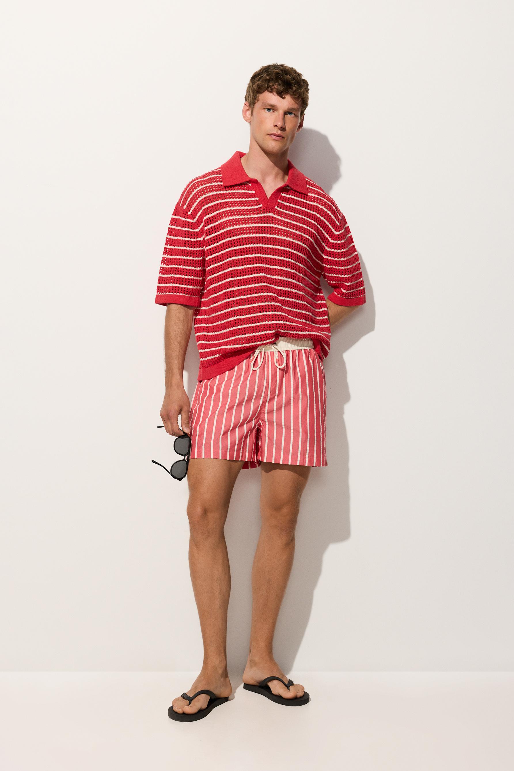 Polo crochet rayas