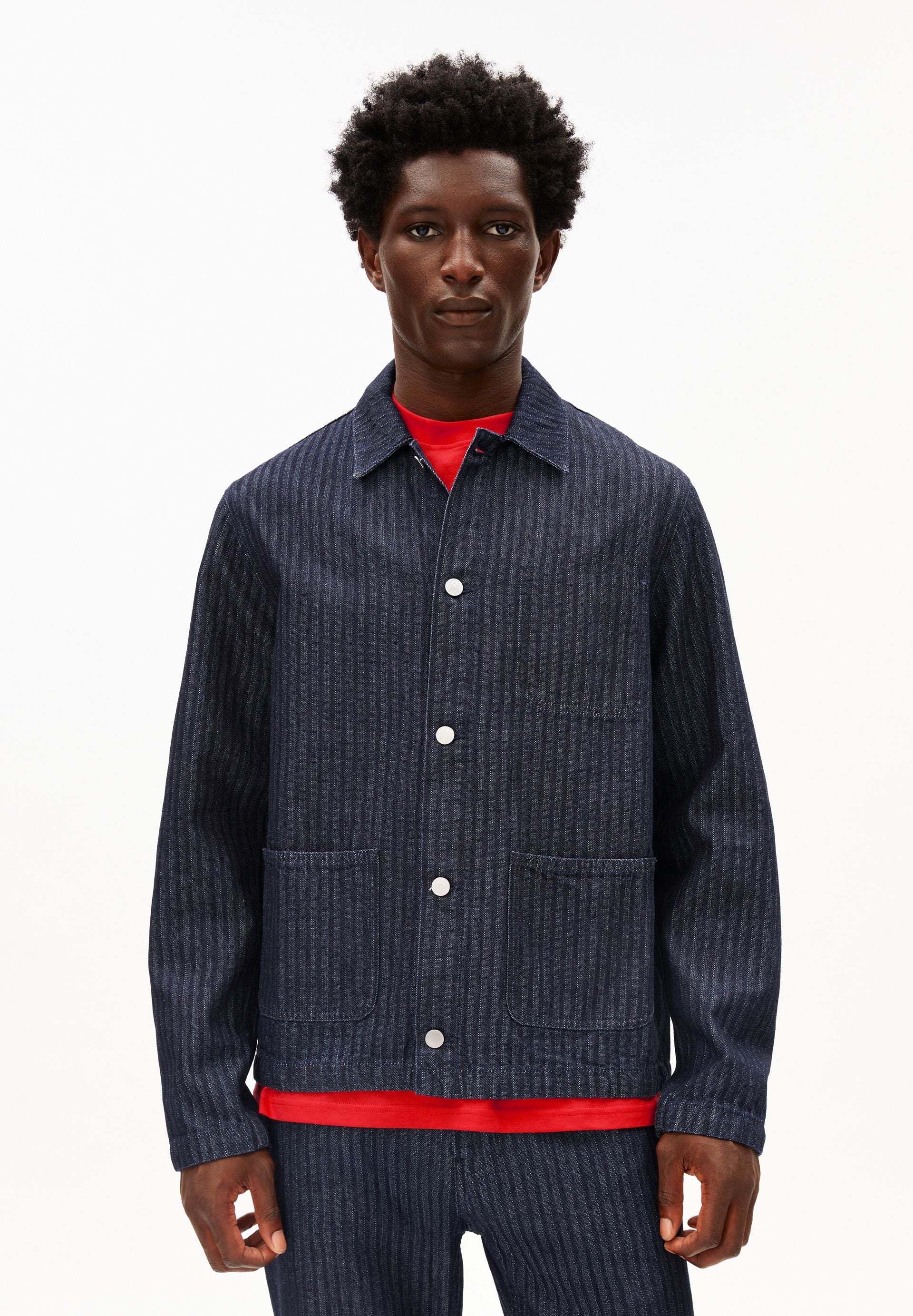 HERRINGBONE JEANSJACKE