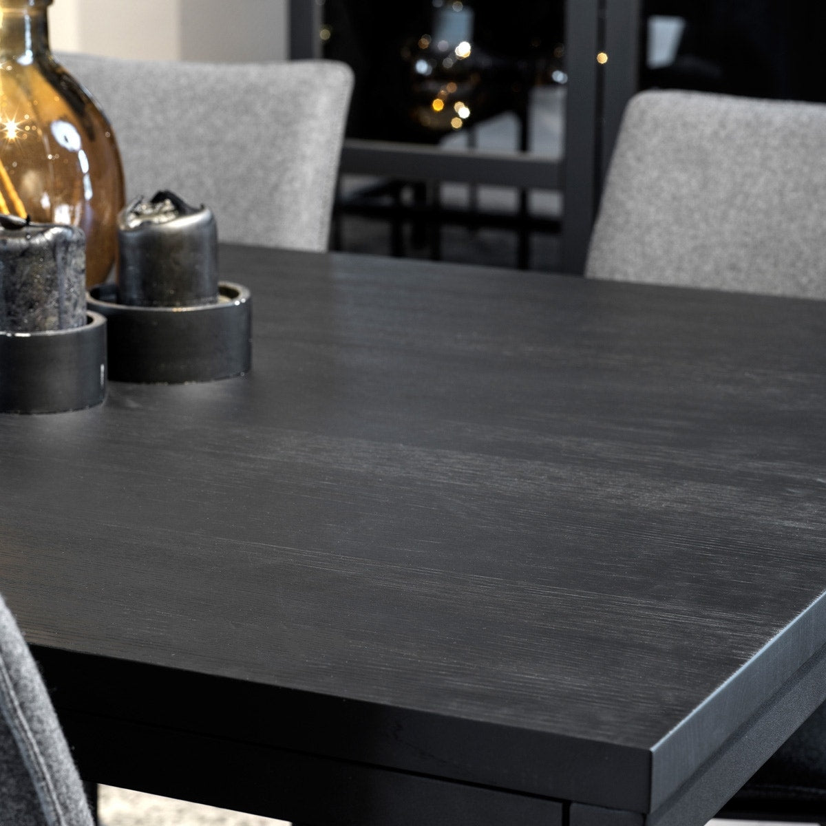 Rowico Home Everett Houten Eettafel 220 x 100 cm - Zwart