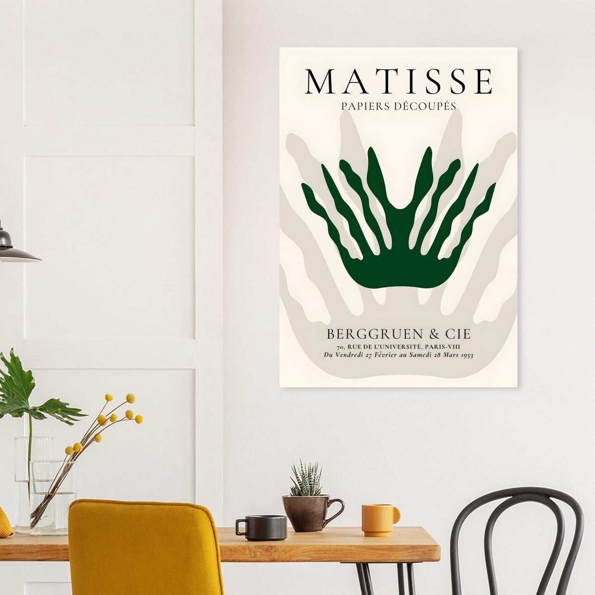 Artfulprints Poster Matisse – Sea crown  - 70x100 cm - Grijs