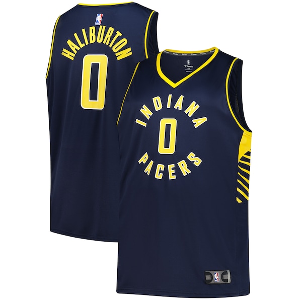 Tyrese Haliburton Indiana Pacers  Big & Tall Fast Break Jersey - Icon Edition - Navy