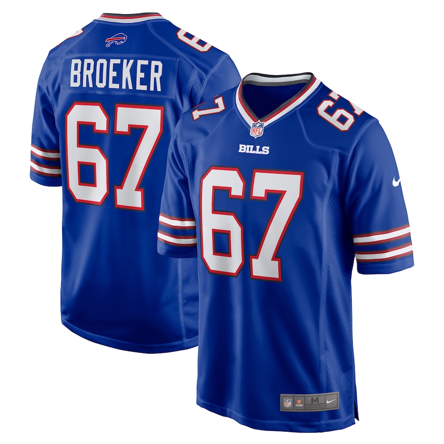 Nick Broeker Buffalo Bills Nike Home Game Jersey - Royal