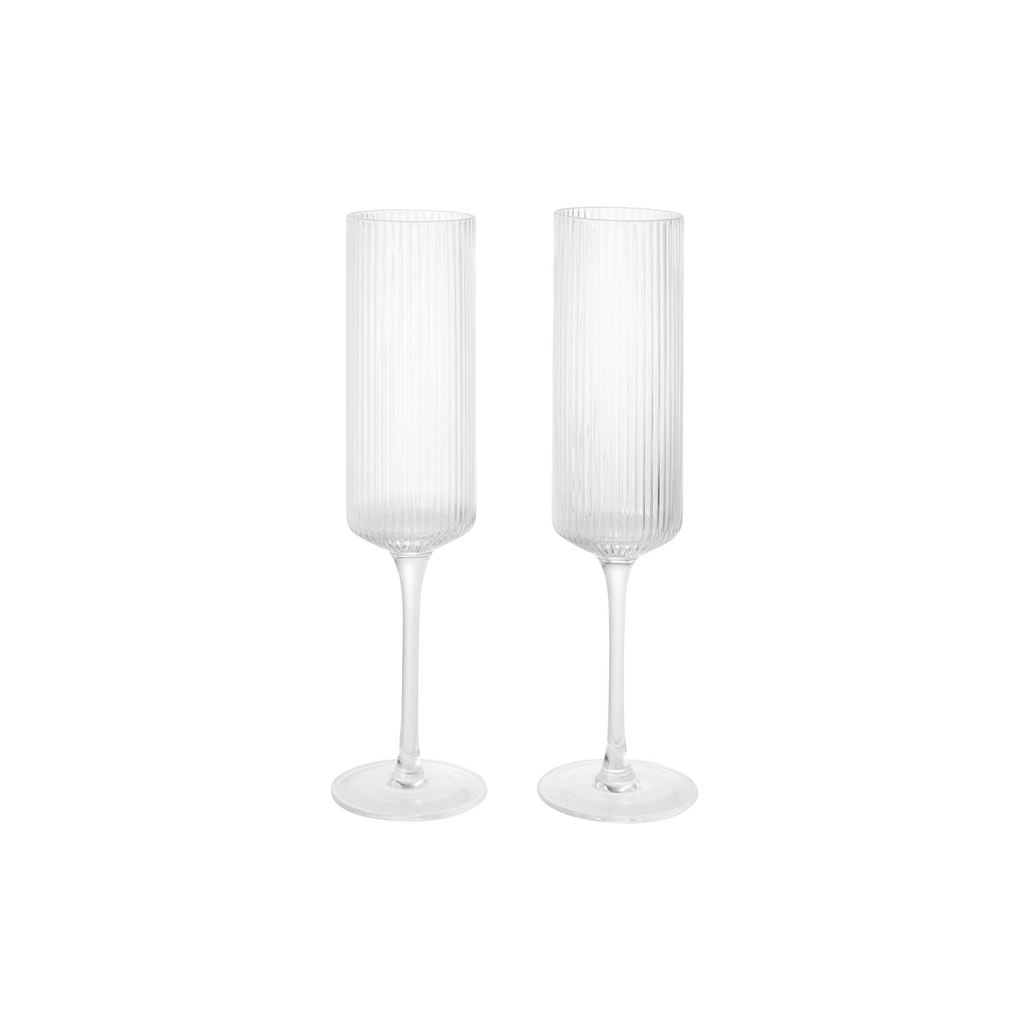 Ripple Champagne Flutes 2 stk., clear