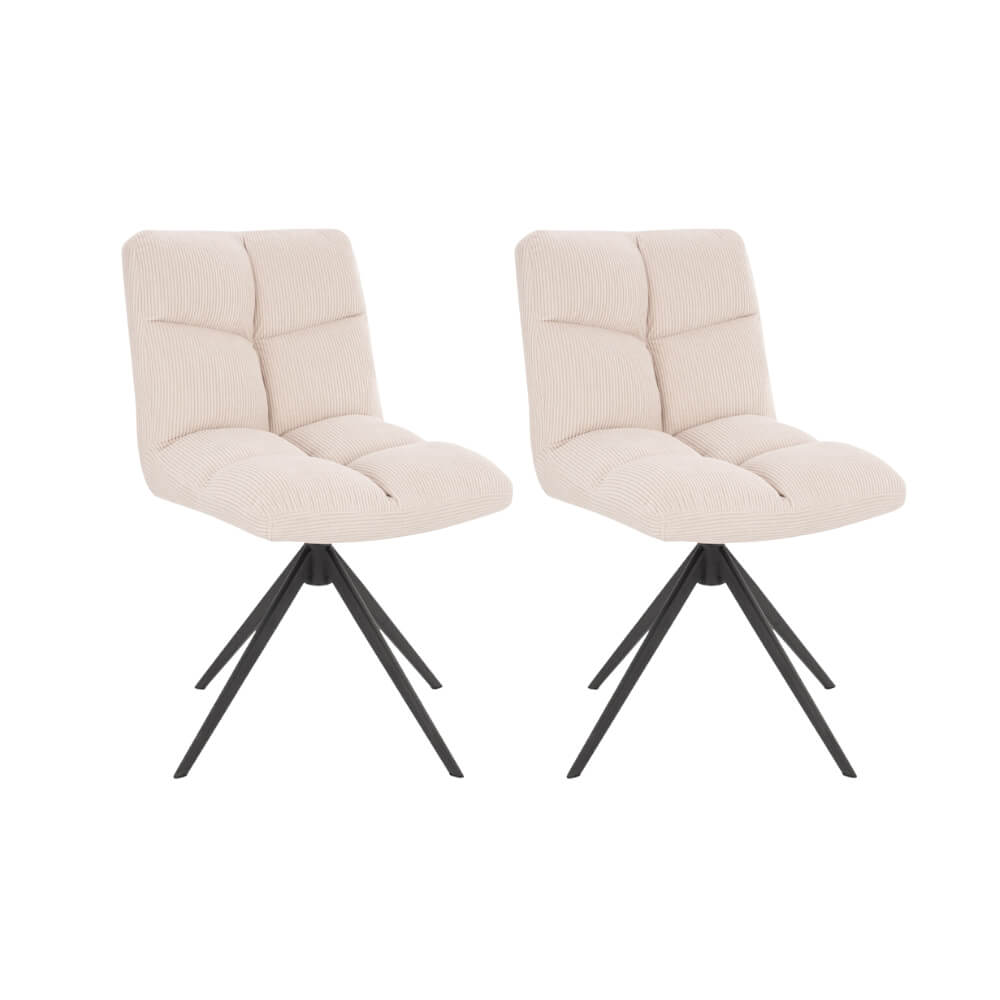 Home Deluxe Eetkamerstoel NODA Snoer Crème Aantal: 2