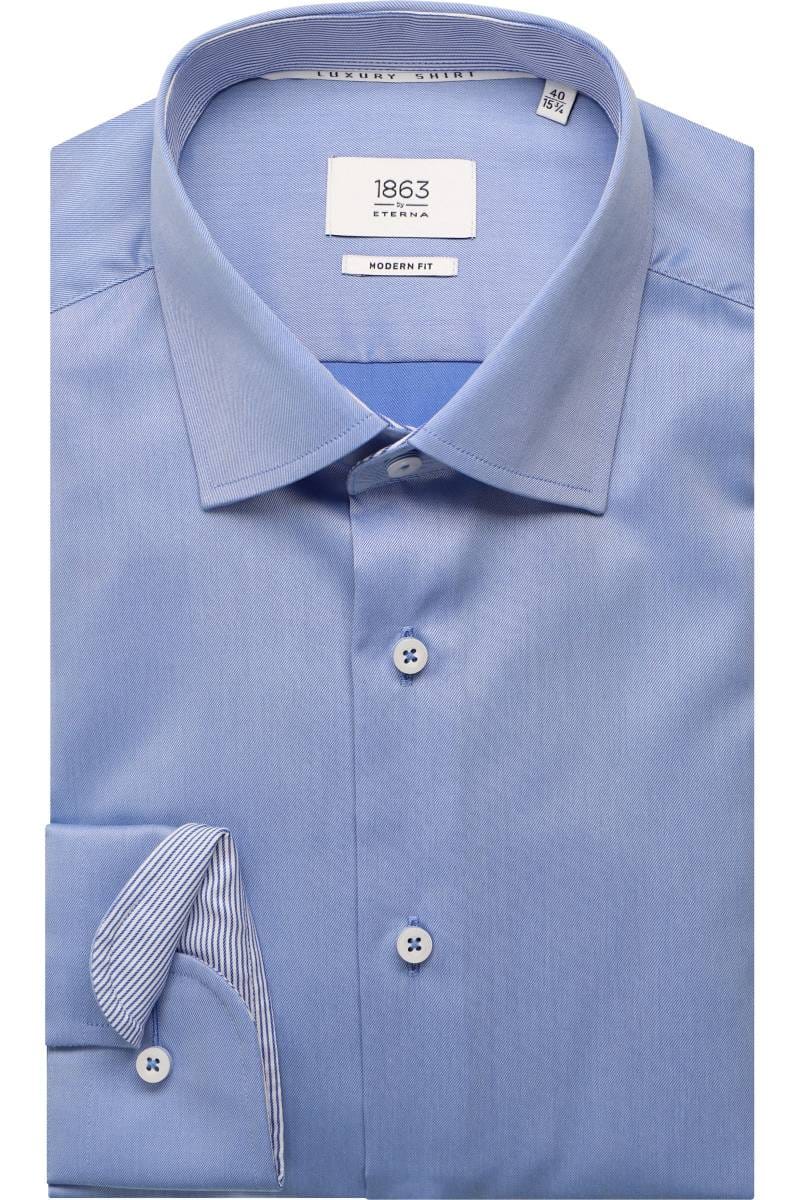 ETERNA 1863 Modern Fit Hemd hellblau, Einfarbig
