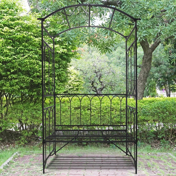 Gartenbank, 2-Sitzer, BxHxT: 115 x 203 x 59 cm