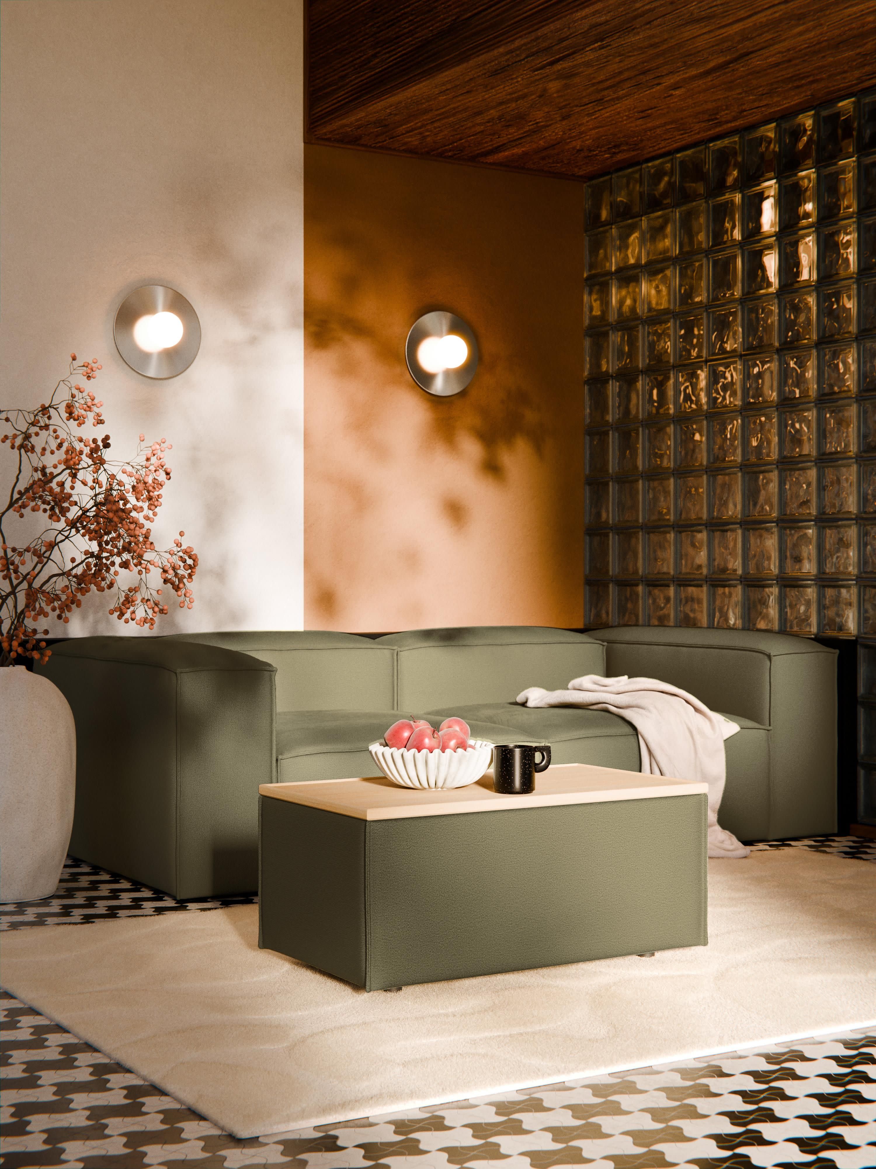 Sofa-Hocker Lennon mit Stauraum