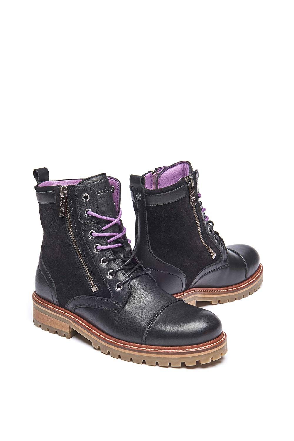 Moshulu Bardsey 2' Ladies Leather Biker Boots