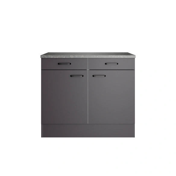 Unterschrank »OPTImulti MUKI U106-1  «, BxTxH: 100 x 60 x 88 cm, Anthrazit Matt (Kiel420)