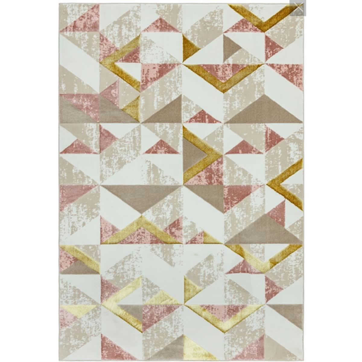 ORION FLAG - Tapis de salon moderne en Polyester Rose 80x160 cm