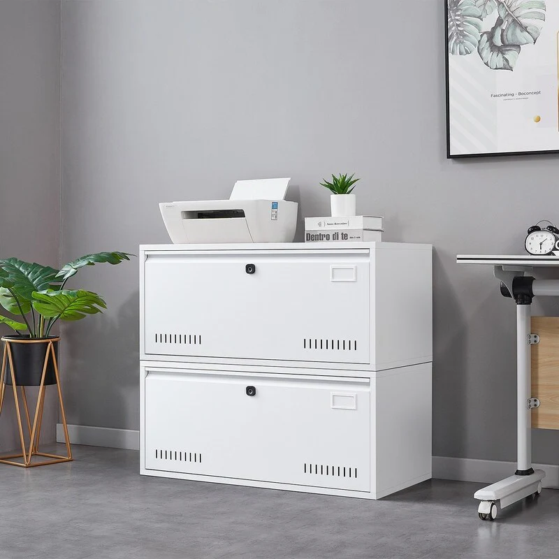 35W Metal Steel Lockable Storage Cabinets,Stackable Lateral Filing Cabinets with Digital Keypad