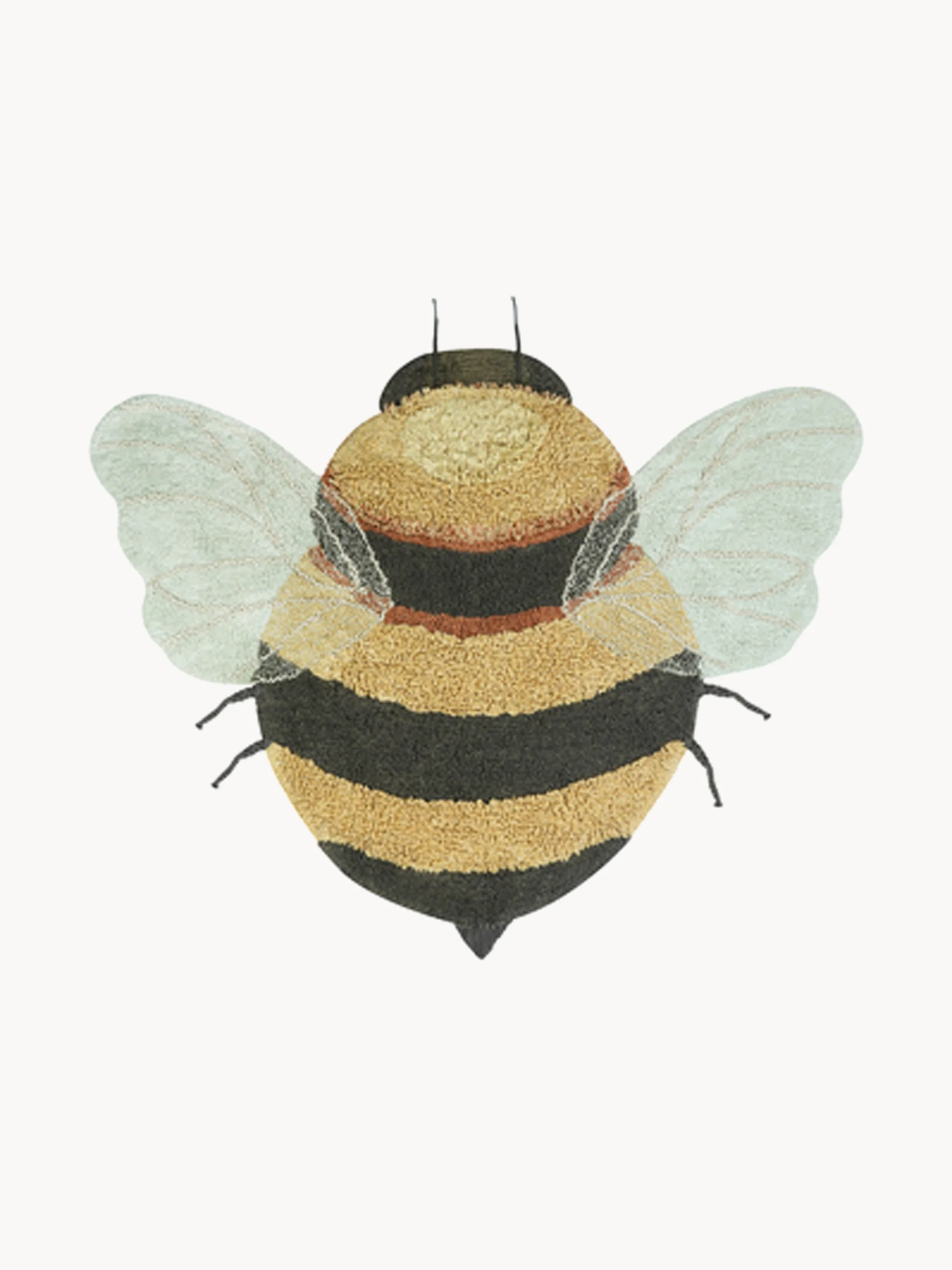 Waschbarer Kinderteppich Bee