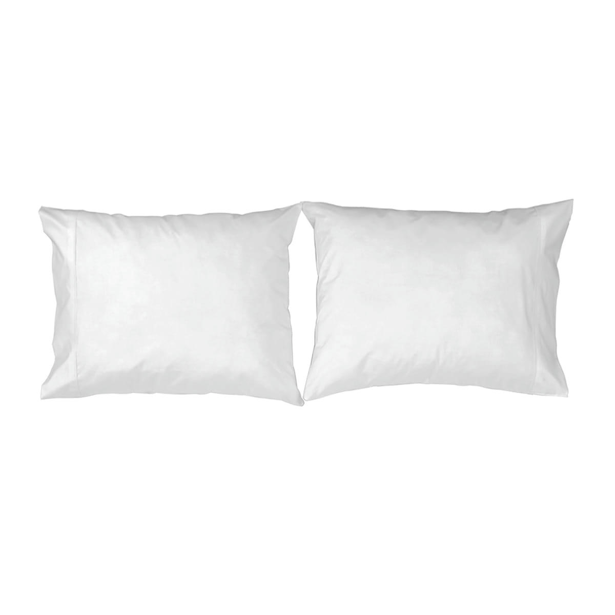 CASUAL TO - 2 Taies d'oreiller en coton 50x75 cm blanc
