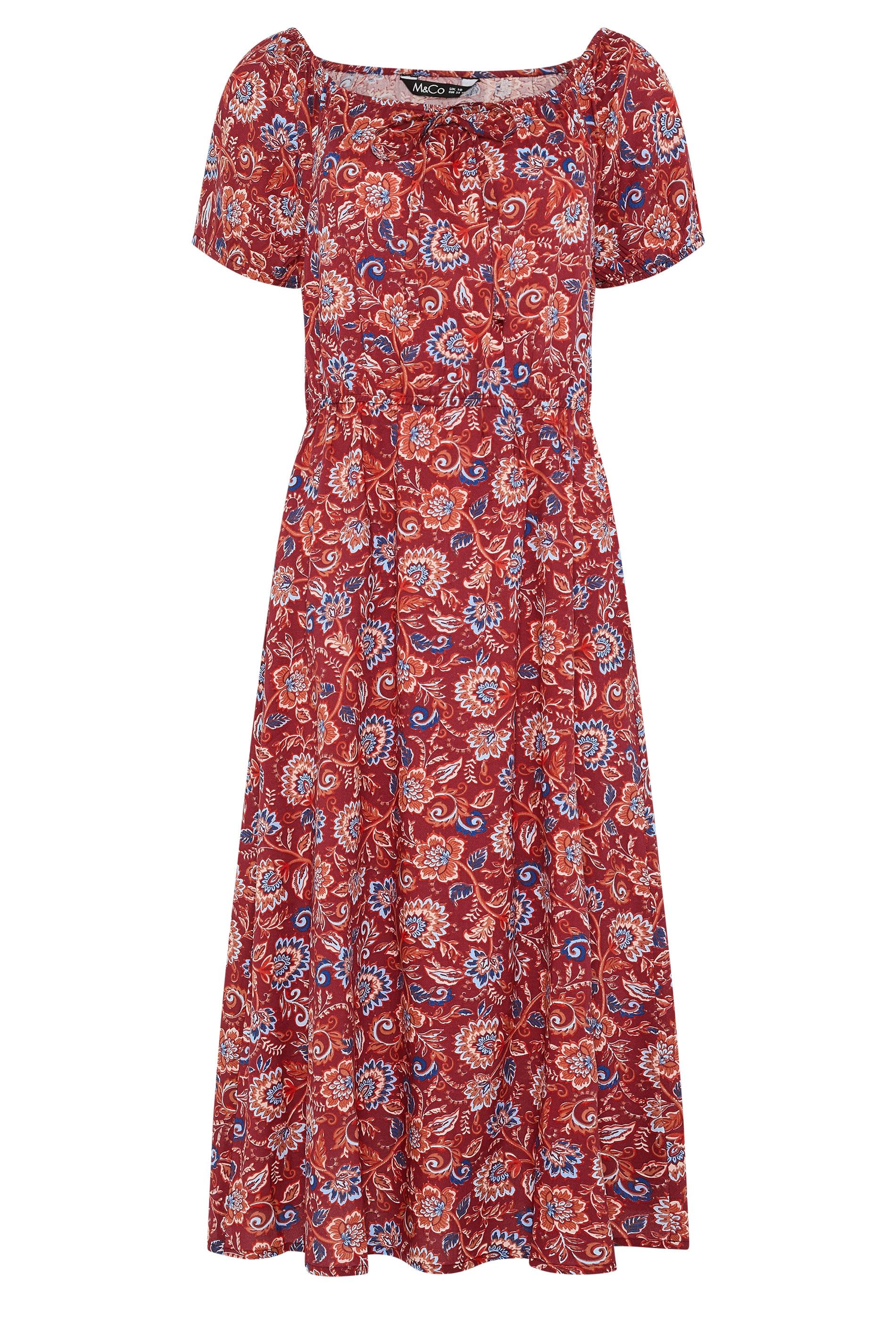 M&Co Abstract Print Midi Dress