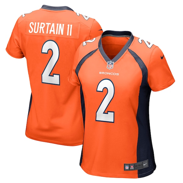 Patrick Surtain II Denver Broncos Nike Women's Game Jersey - Orange/Navy