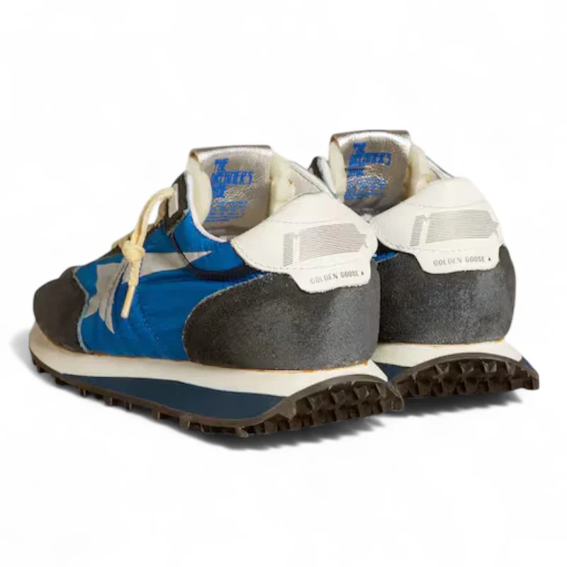 Marathon with blue nylon upper and white star