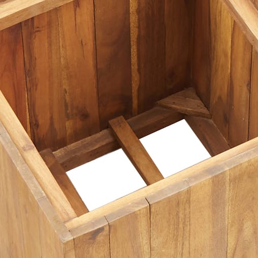 NNEVL Garden Raised Bed Pot 43.5x43.5x44 cm Solid Acacia Wood