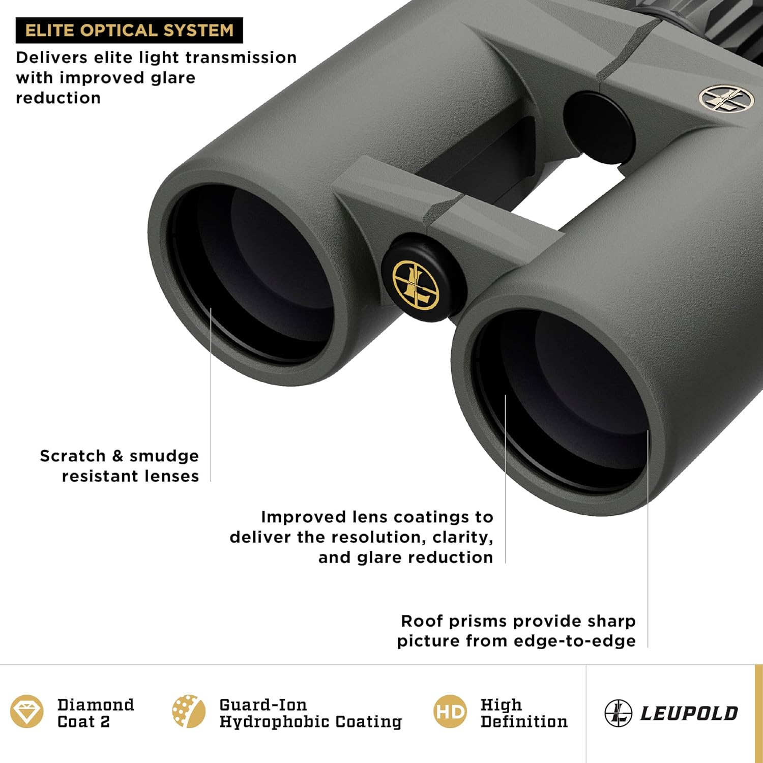 Leupold BX-4 Pro Guide HD Binoculars  10x42mm Gen 2 (184761)
