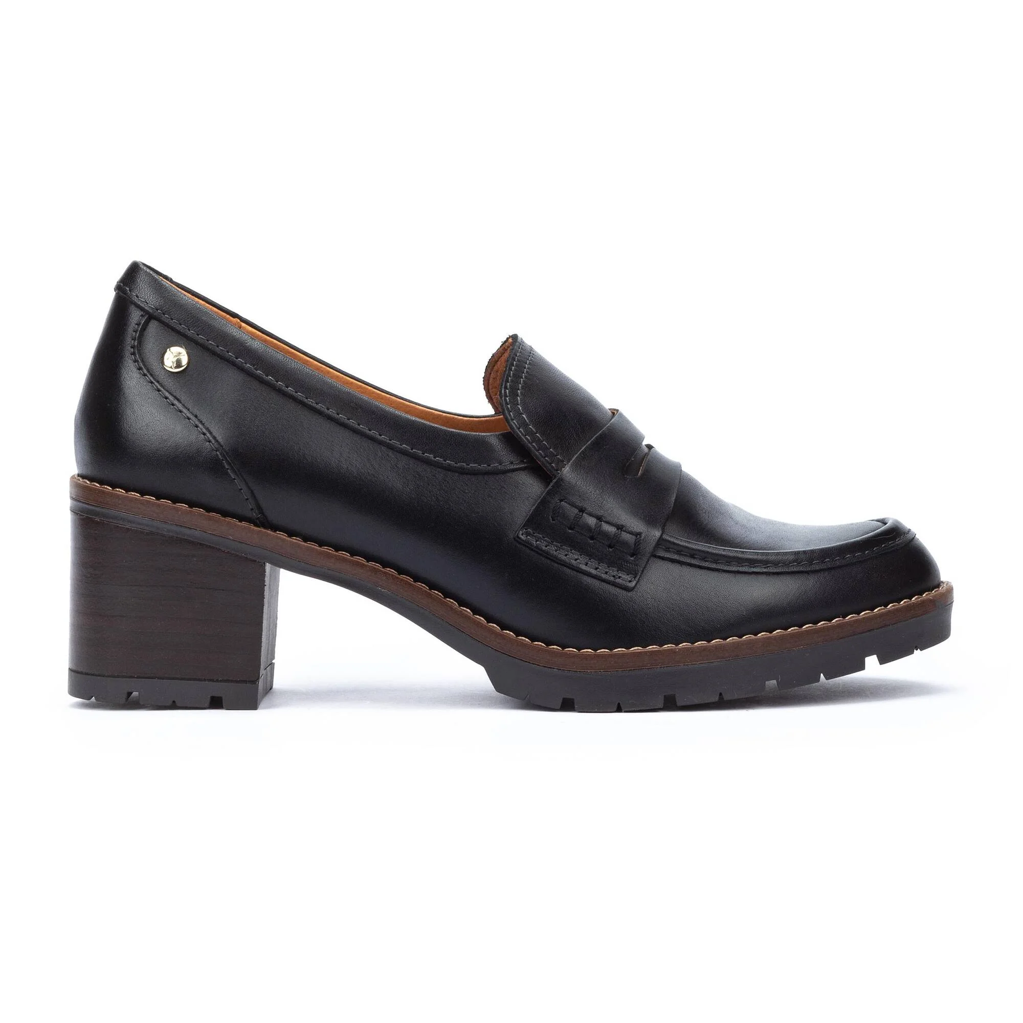 LLANES - Mocasín con tacón medio para mujer
