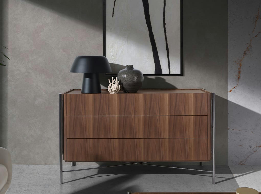 - Lampe à poser en acier inoxydable noir