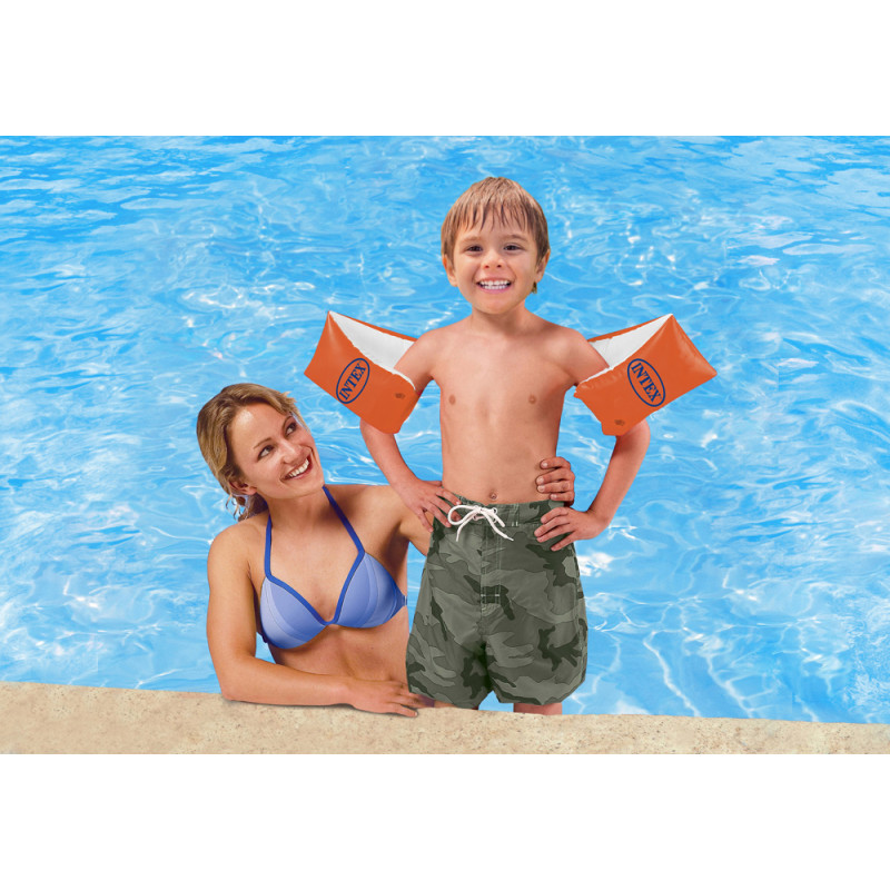 Brassard orange 2 pièces INTEX