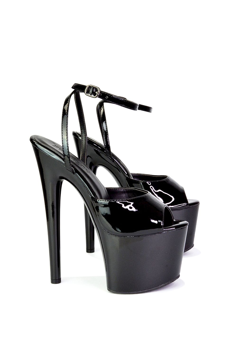 XY London Sunshine' Strappy Peep Toe Stiletto High Heel Platform Shoes