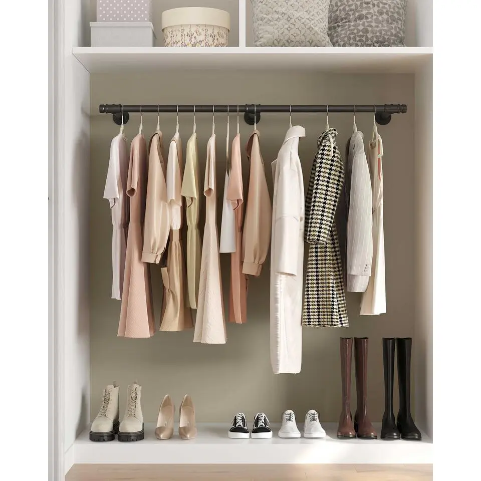 Wandkledingroede Denkey - 170 x 30,4 x 7 cm - Zwart