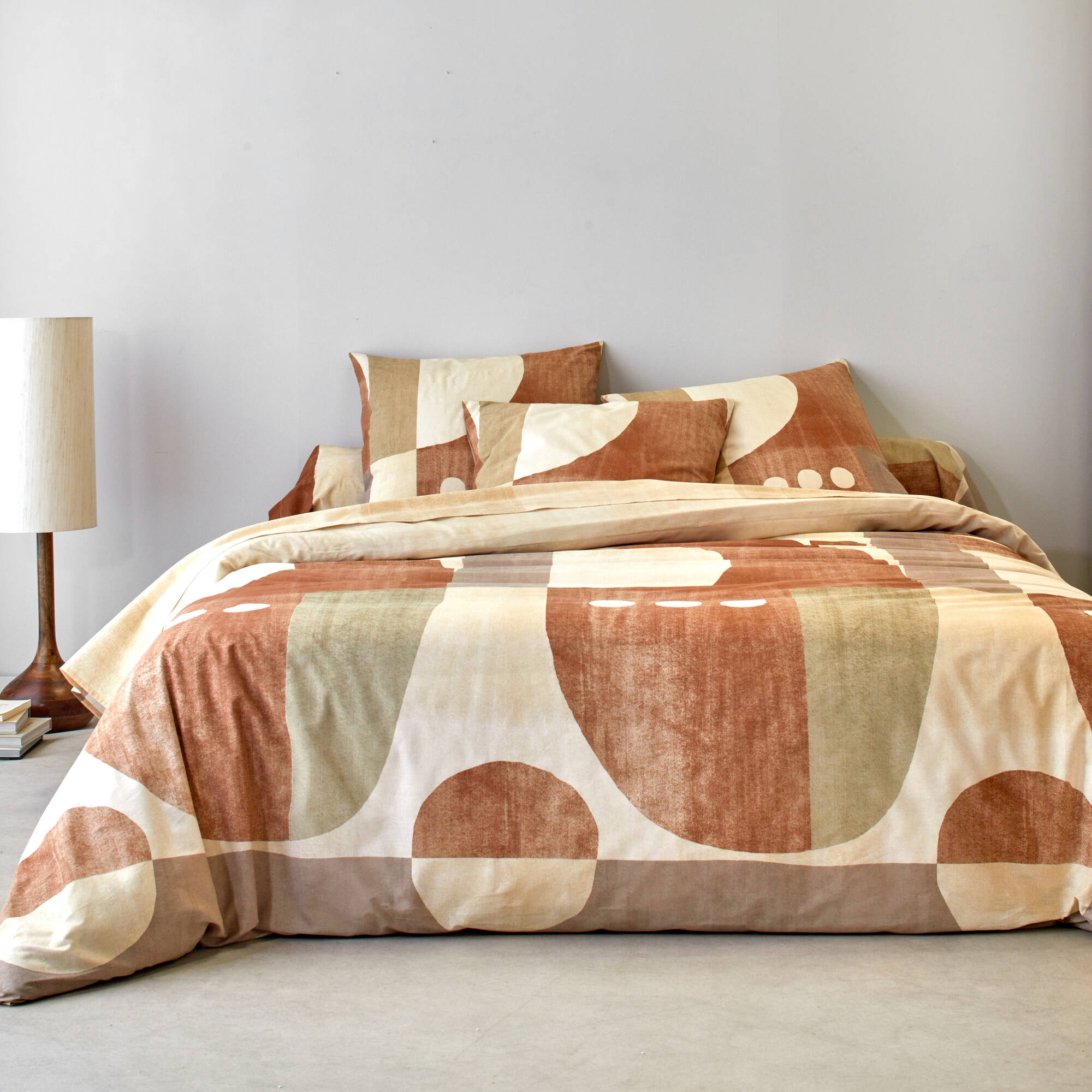 Linge de lit imprimé Alex coton