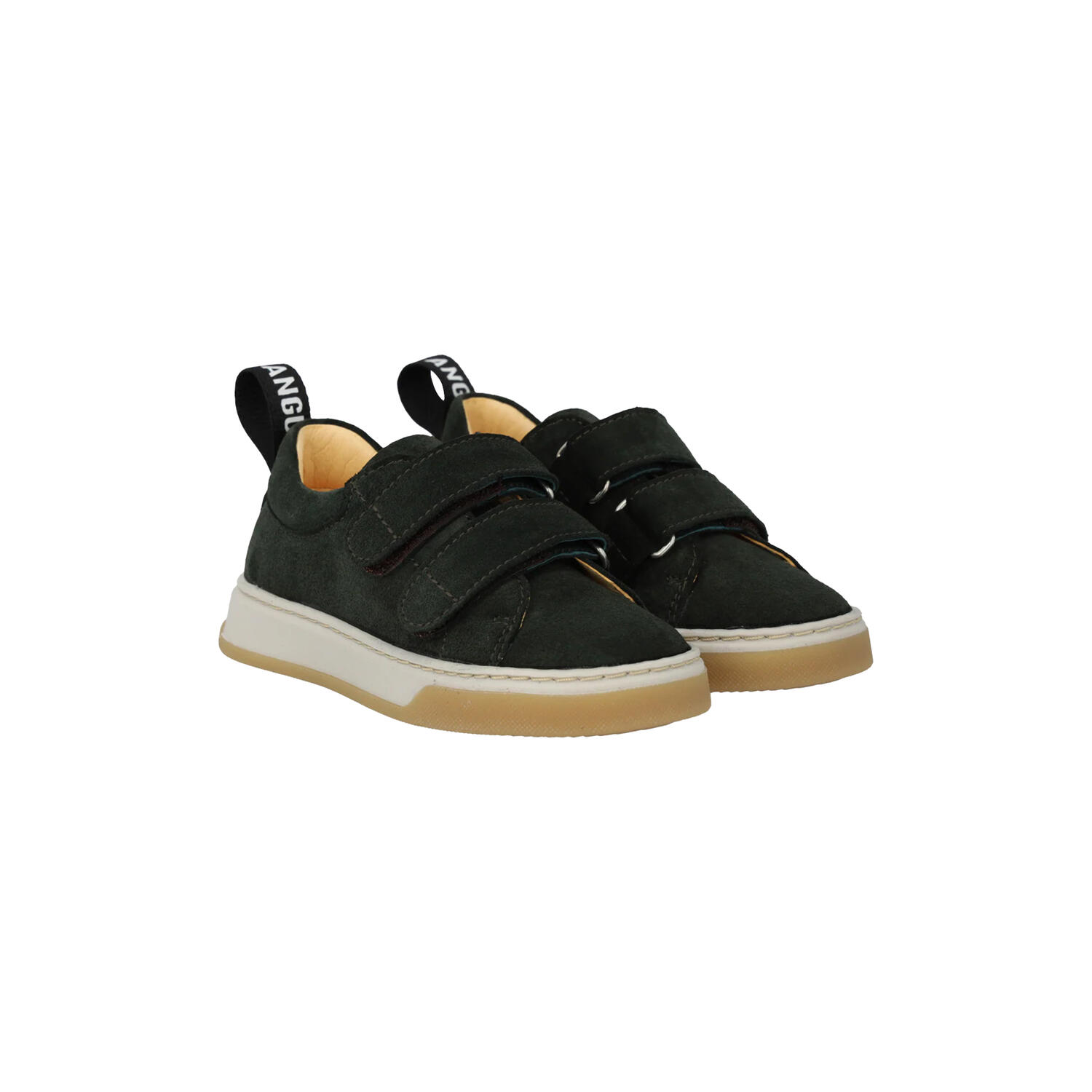 Sneaker med logob&aring;nd og velcro, deep teal