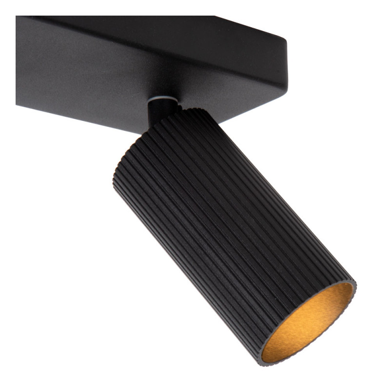 Spot LED Clubs noir GU10 2 x 40 W LUCIDE