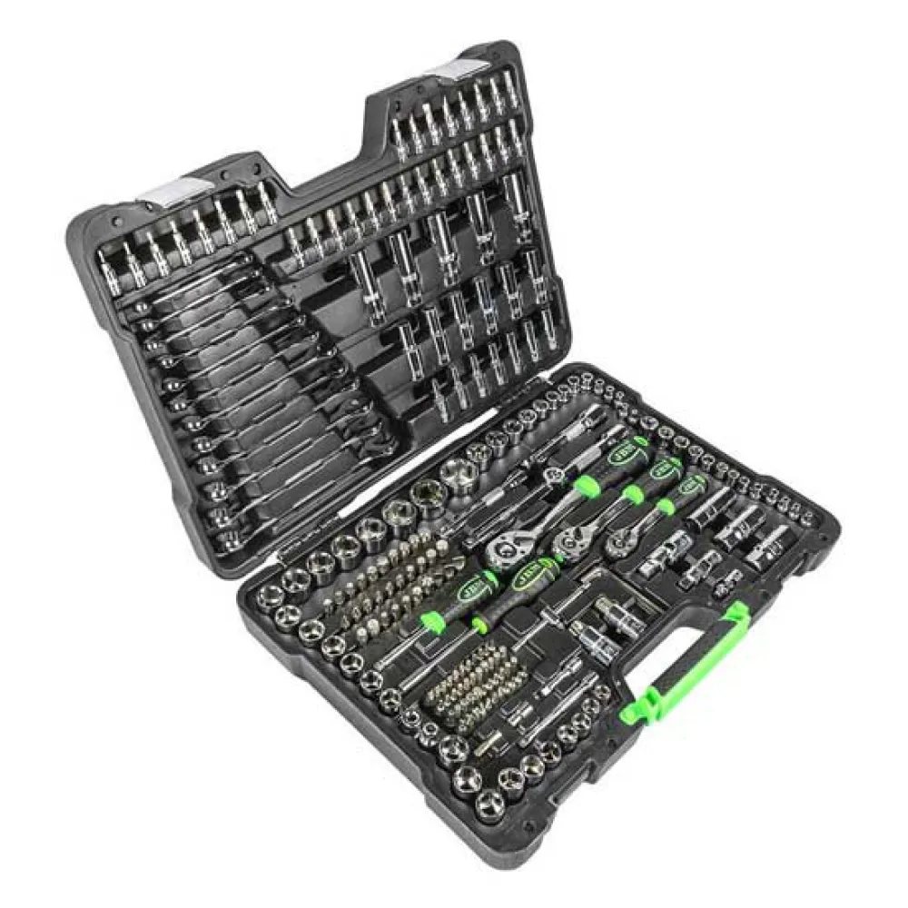 JBM Tool case with chrome hexagonal sockets 216 pieces