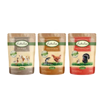 Lukullus Natural Grain-free Pouches Mixed Pack 6 x 300g