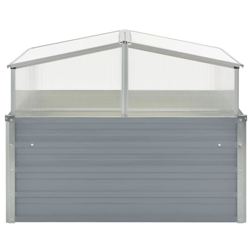 NNEVL Greenhouse 100x100x85 cm Galvanised Steel Grey
