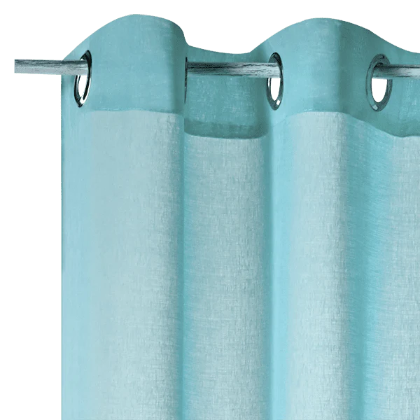 Voilage COLORS coloris bleu glacier 140 x 260 cm