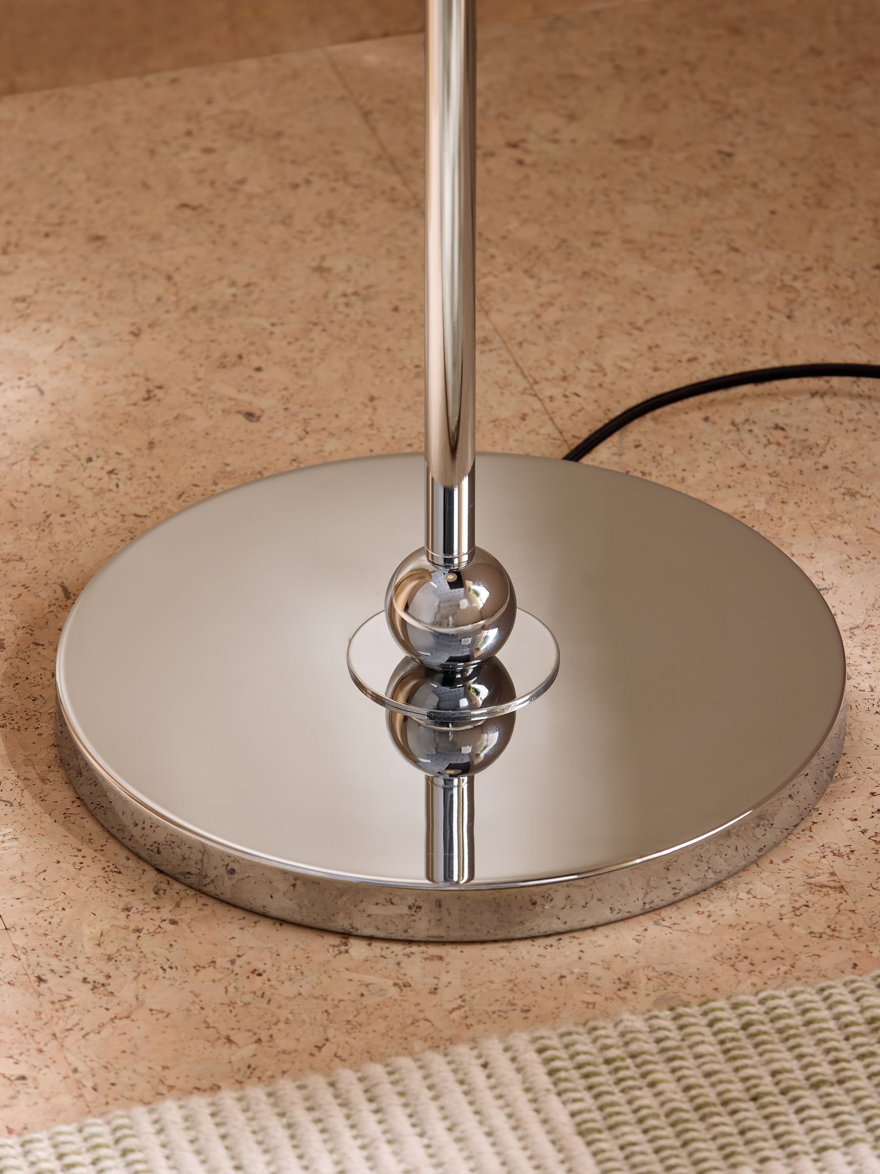 Jolene Floor Lamp in Silver/Rust Brown