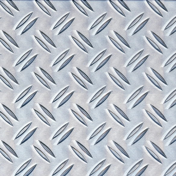 Aluminium-Blech, strukturiert, LxBxH: 1000x600x1,5 mm, naturfarben