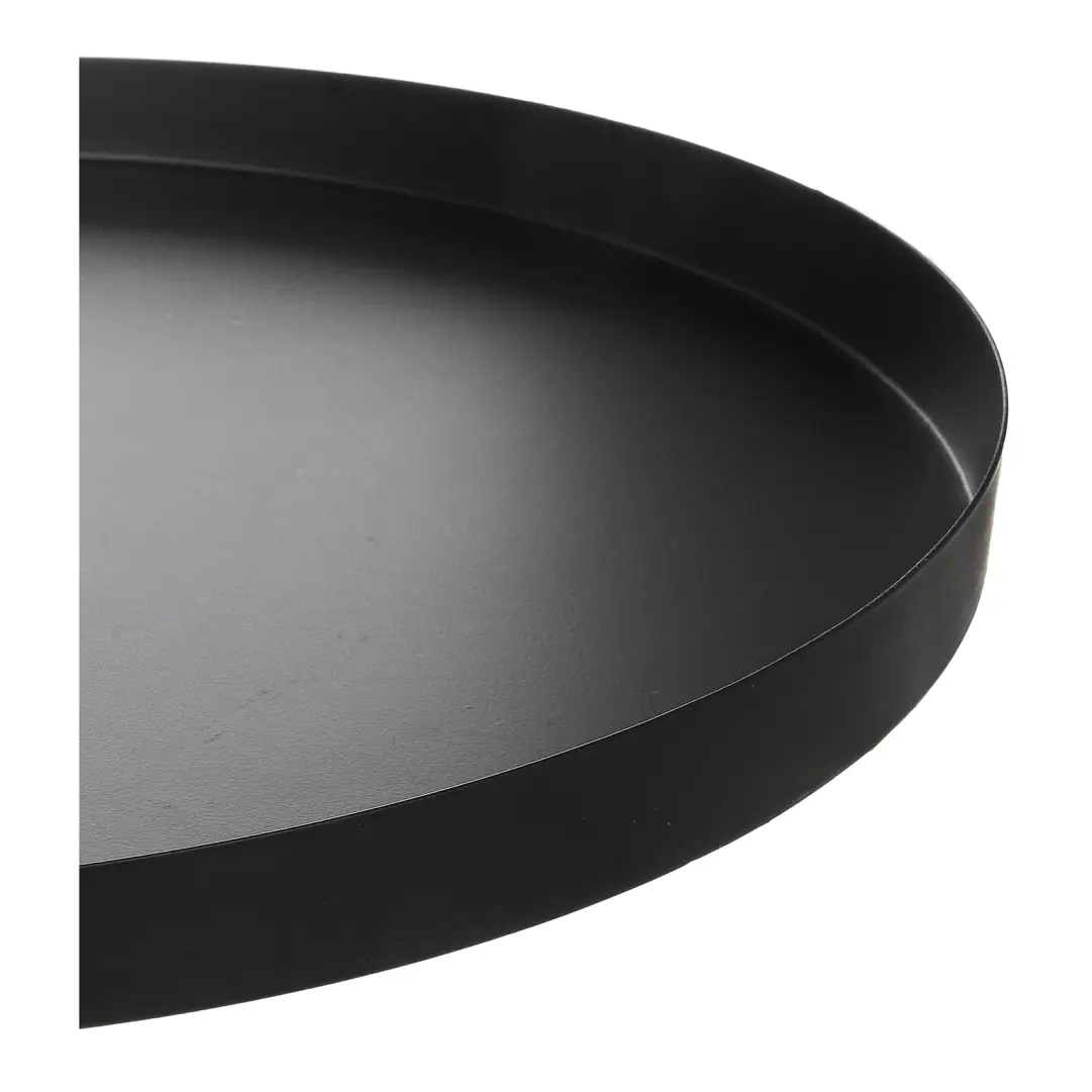 Decorative tray, black, Ø 50 cm, H 25 mm