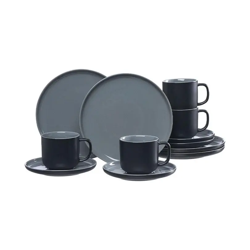 Geschirrset 12-teilig Jasper