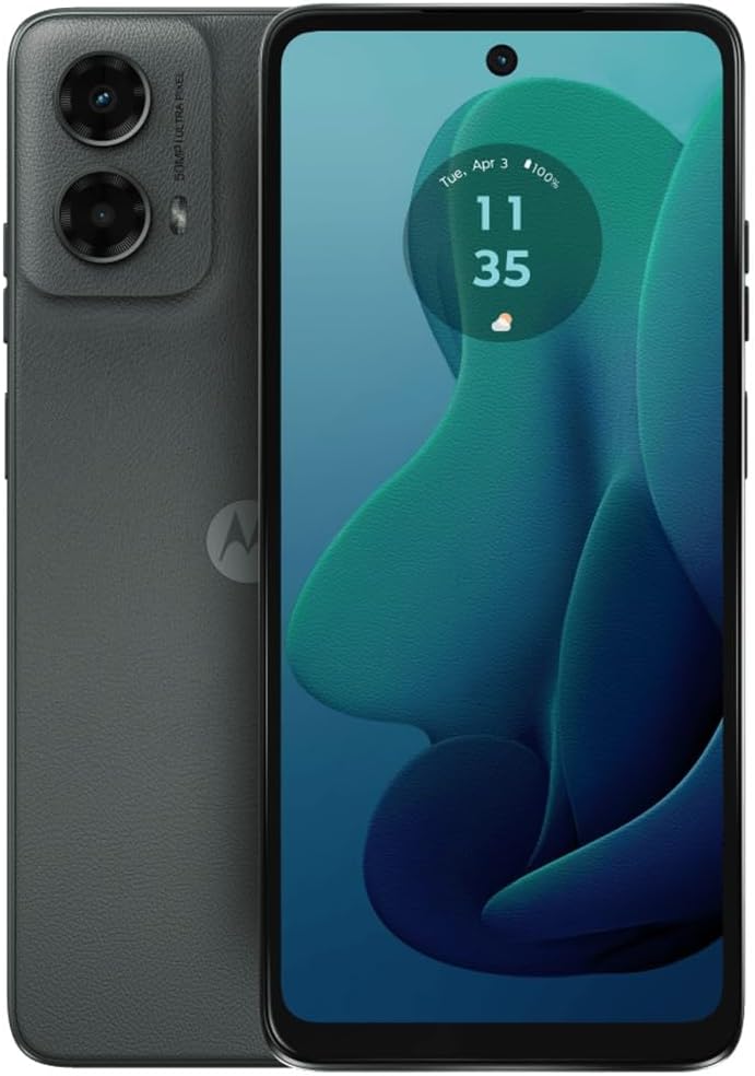 Motorola Moto G 5G 2024 (128GB, 4GB) 6.6, 50MP Dual Camera, Android 14, XT2417 (Unlocked, Sage Green) (Renewed)