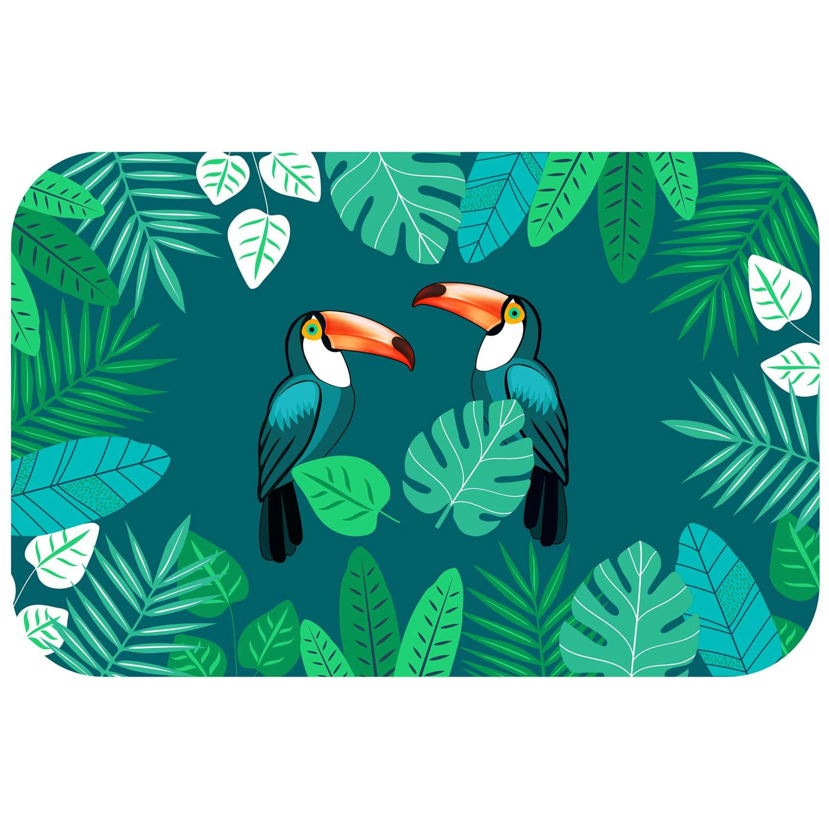 - Set de table imprimé cocobello polypropylène bleu 28.5x44 cm