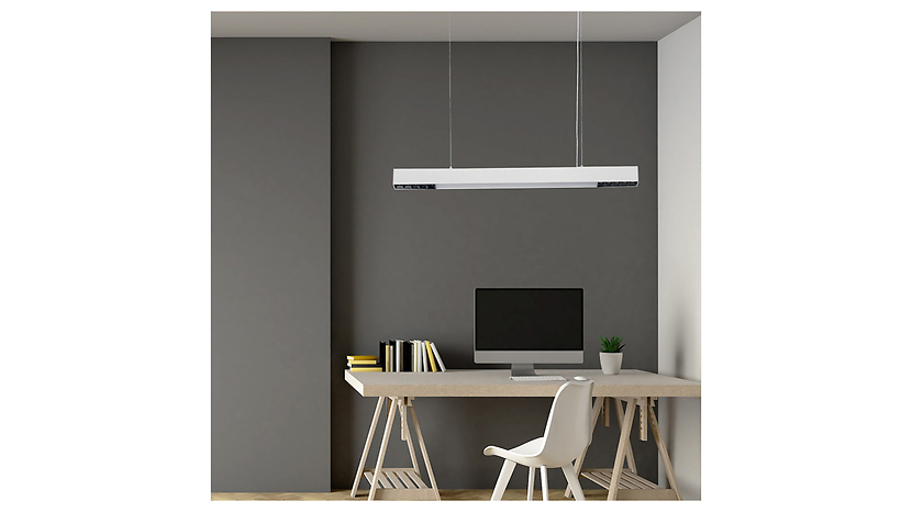 Lampa wisząca Cali LED metalowa czarna 80 cm