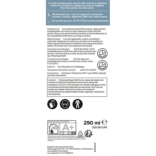 Colle acrylique multi-usage Volden 290 ml blanc