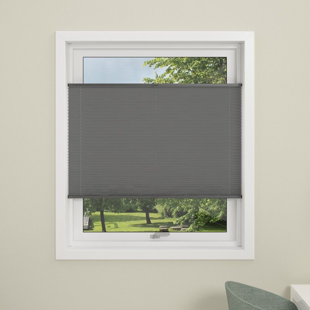 PLISSÉ DEBEL FLEX 130X130CM GRÅ