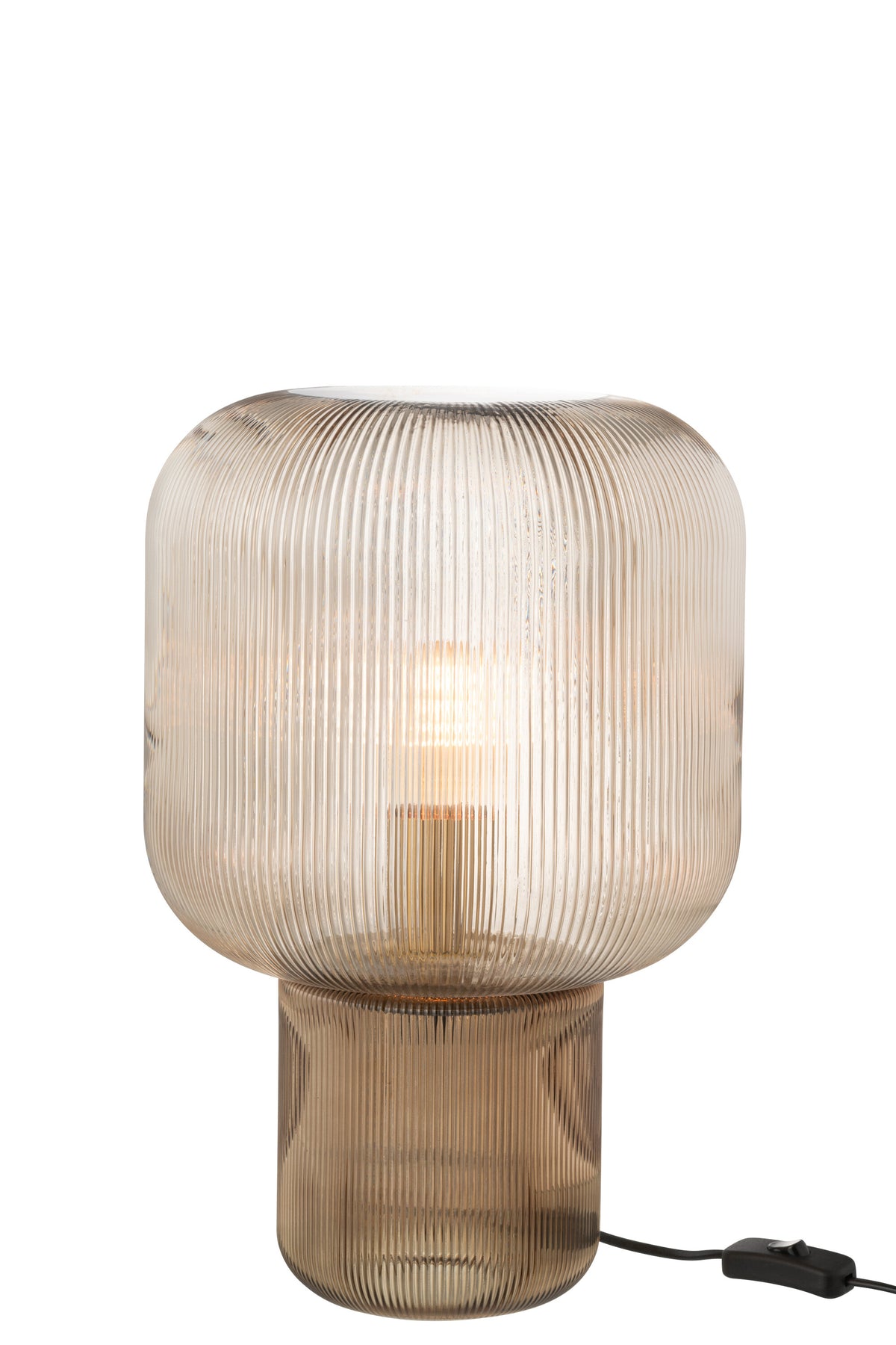 J-Line tafellamp - glas - bruin