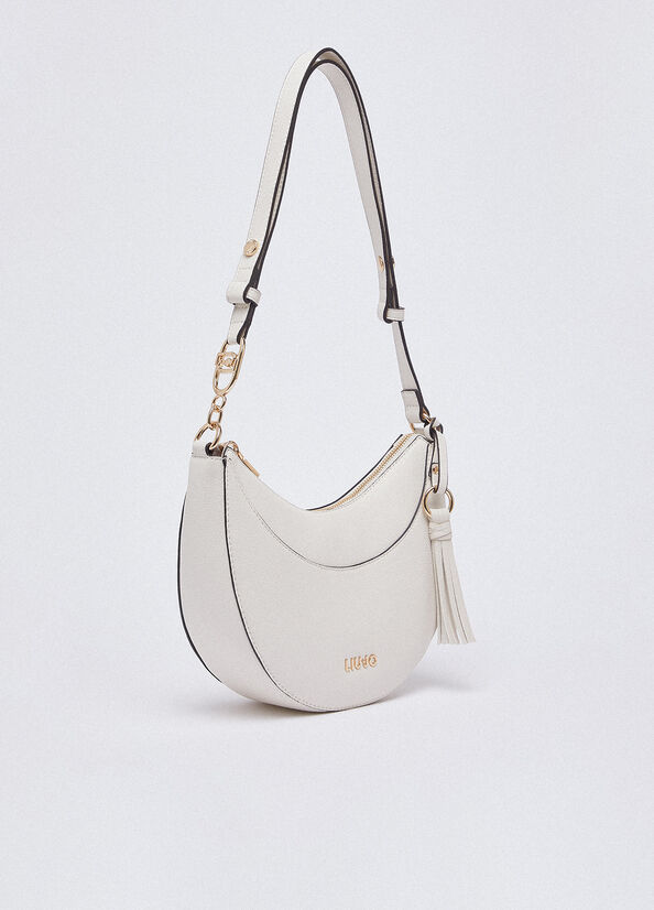 Borsa hobo media con charm