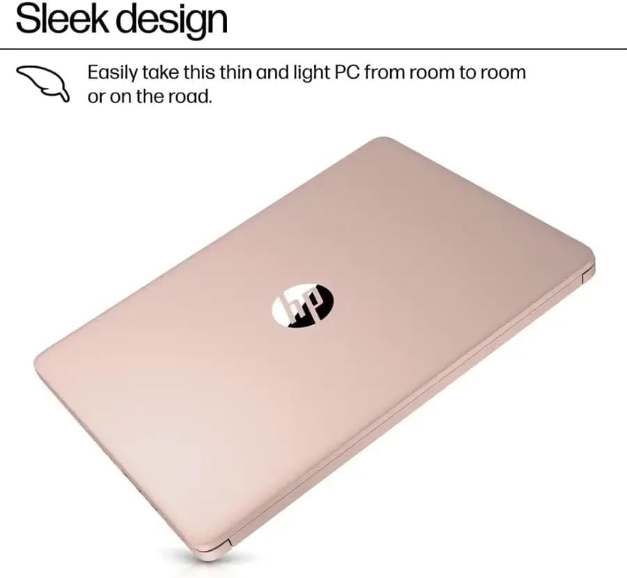 HP Stream 14 Laptop for Student Business, Microsoft Office 365, Copilot AI, 4GB RAM, 128GB UFS, Intel N150 (Quad-core), Wi-Fi 6, Bluetooth 5.4, Windows 11 S (14.0, Inches, Rose Gold, 128.0, GB, 4, GB)