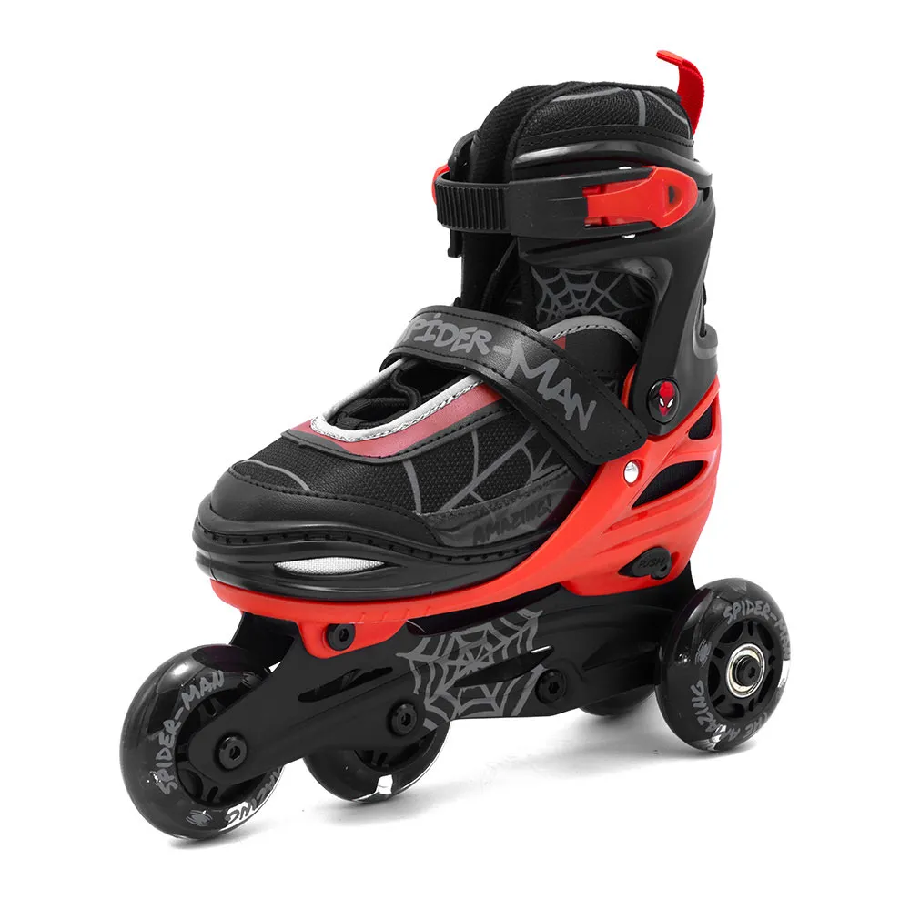 Marvel Soft boot 3 in 1 spider-man junior inline skates refurbished