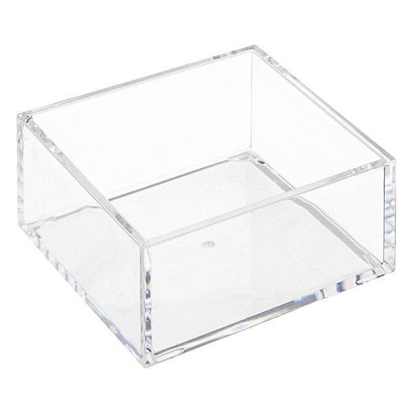 3 boites de rangement salle de bains empilables transparentes, 5Five Simply Smart Selena