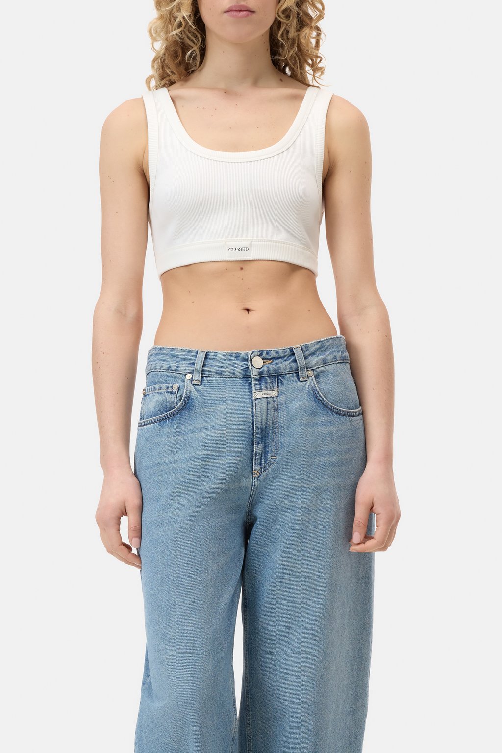 Bralette aus geripptem Baumwollmaterial