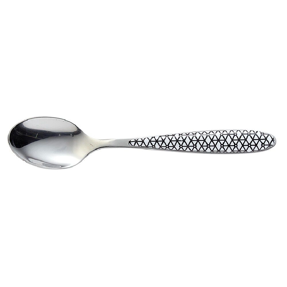 Cuillère à dessert Scandinave noir et blanc